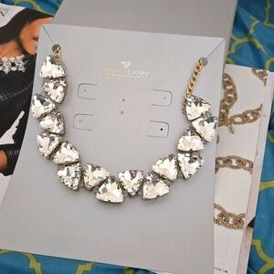 Traci Lynn Gold and Silver Statement Necklace